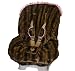 Missy Mink/Brown with Trim TODDLER CAR SEAT COVER
