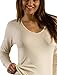 Hocosa Women's Long-Underwear Shirt in Organic Wool, Long-Sleeves