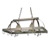 Royce Lighting RKA600/2-03 Home Accents Antique Copper Lighted Pot Rack
