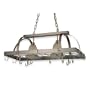 Royce Lighting RKA600/2-03 Home Accents Antique Copper Lighted Pot Rack
