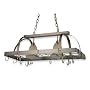 Royce Lighting RKA600/2-03 Home Accents Antique Copper Lighted Pot Rack