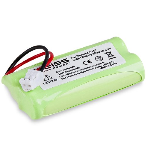 Weiss Ni-MH Akku (2,4 V, 600 mAh) f&uuml;r Siemens Gigaset Telefone A140/A145/A160/A165/A240 Preisvergleich