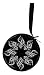 12 Disc Wallet- Round Black- White Star