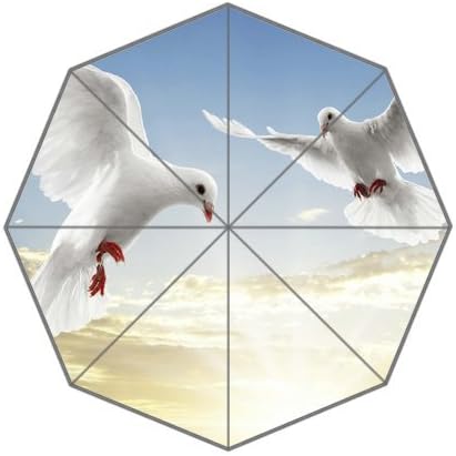 Peace Dove Background Triple Folding Rain Umbrella/Parasol/Sun Umbrellas