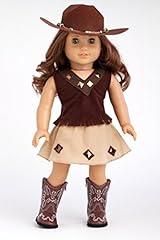 Cowgirl - 4 piece outfit includes cowgirl hat, skirt, top and cowgirl boots - American Girl Doll Clothes
