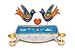 Love Birds Candleholder by Yossi Steinberg ( 6.7" L x 3.5" W x 4.7" H)