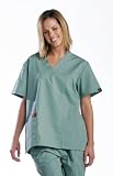 Unisex Solid Scrub Top - 2 Pockets