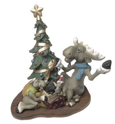Mountain Moose Best Present Christmas Figurine Mountain Moose Best Present Christmas Figurine