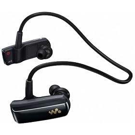 Sony NWZW252B W Series Walkman 2 GB MP3 Player Water Resistant Headphones - Black