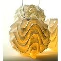 Solar Shoji Lantern - Modern Blossom Floral Design - Outdoor Lighting - White - Set of 3 Lanterns - by Allsop