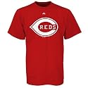 Majestic Cincinnati Reds Red Official Logo T-shirt