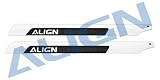 325mm Carbon Fiber Rotor Blade Set: 3K White: 450