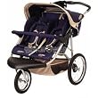 InStep Safari Swivel Double Jogging Stroller (Blue/Khaki)