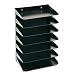 MMF Industries 7-Tier Letter-Size Horizontal Steel Desk Organizer, Black (2647HBK)