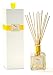 Manu Home Sale Grapefruit Reed Diffuser ~ Made with Essential Oils ~ Includes Two Bundles of Natural and Brown Sticks~
