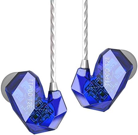 TTPOD T2-E 3Driver Hybrid 2BA+Dynamic Hybrid Drive(ED-29689+TA7801) Headphones Blue