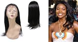 100% Indian Remy Human Hair Full Lace Wig Yaki Straight 18