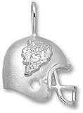 Iowa State Cyclones Solid Sterling Silver ''ISU'' Cardinal Helmet Pendant