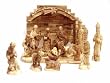 Large Olive Wood Nativity Set - Hand-carved