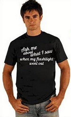 The Slender Man Ask Me About What I Saw When My Flashlight Went Out Adult Flip T-shirt (Youth Large)