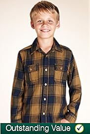 Pure Cotton Classic Collar Double Checked Shirt