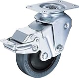 ハンマー クッションキャスター 自在ＳＰ付 ゴム車 線径２．０ｍｍ