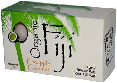 New - Organic Fiji Organic Face and Body Coconut Oil Soap Pineapple Coconut - 7 oz