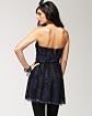 Floral Lace Strapless Party Dress Product Image