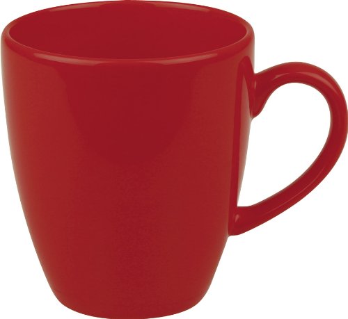 Waechtersbach Fun Factory II Jumbo Cafelatte Mugs, Red, Set of 4
