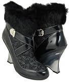 BABY PHAT Minorca Womens Black Ankle Boots