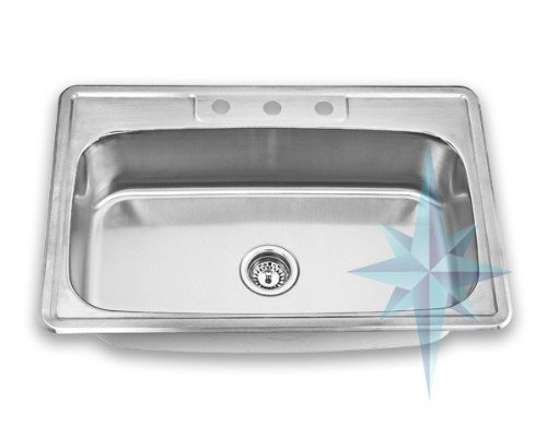Polaris Sinks 8113T Topmount Steel Sink