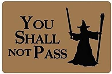 London Humorous Saying You Shall Not Pass non-woven fabric top Mat Computer desk pad mat