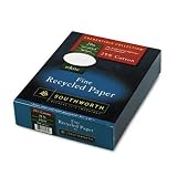 Southworth Credentials Collection™ 25% Cotton Fine Recycled Paper, 8 1/2in. x 11in., 20 Lb., White, Box Of 500