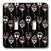 Lee Hiller Designs Holidays Halloween - Scary humorous Halloween Balloons 1 - Light Switch Covers - double toggle switch