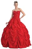Ball Gown Strapless Formal Prom Wedding Dress #2746