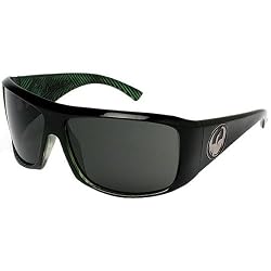 Dragon Alliance Calavera Men's Large Fit Sports Wear Sunglasses - Green Streak/Grey