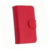 Wallet Leather Case for Apple iPhone, Red