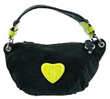 Juicy Couture Velour Squire Shoulder Bag Black