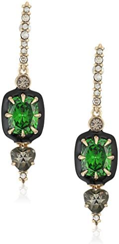 Alexis Bittar Jewelry Enamel Framed Custom Gemstone Dangling Earrings