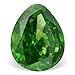 0.65 Ctw Pine Green Color Pear Loose Natural title=