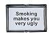Wanted Presentime Ashtray Smoking Makes You Very Ugly Stoneware