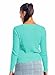 Bahama Blue Women's Cotton Cable Knit V-Neck Sweater