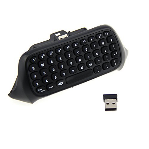 Amebay® ABS 2.4G Mini Wireless Chatpad Message Game Controller Keyboard for Microsoft Xbox One Controller (Black) Amebay® ABS 2.4G Mini Wireless Chatpad Message Game Controller Keyboard for Microsoft Xbox One Controller (Black)