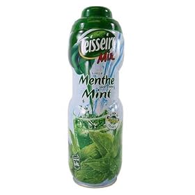 Mint Teisseire Concentrated Mint Syrup for drinks, sodas, and flavoring teas, 20.3 fl oz