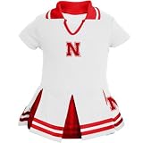 Nebraska Cornhuskers White Infant One Piece Cheerleader Dress