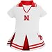Nebraska Cornhuskers White Toddler One Piece Cheerleader Dress