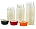 Disposable 2 oz Jello Shot Plastic Portion Cups with Lids, Clear Condiment Cups, Sampling Cup Pack of 500