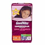 Goodnites Goodnites Girls Underpants for Nighttime, Jumbo Pack, Large/Extra Large 12 ct (Quantity of 3)