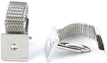 2 Pairs Cufflinks Cuff Links EWND0 Silver Chain Crystal Fashion Jewelry Gift Wedding Party Shirt Mens Button Classic