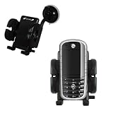 Motorola E1120 Flexible Car Windshield Holder - Gomadic Brand